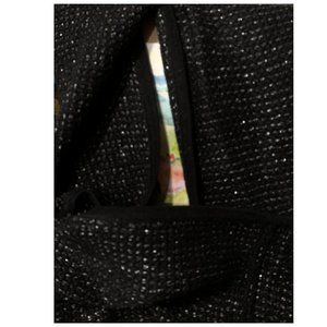 Talbots  Infinity Scarf Black and Silver NWT